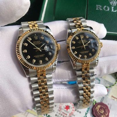 Rolex Fake Datejust Jubilee Bracelet 316L Steel 36/31mm Sapphire Crystal Couple Watch